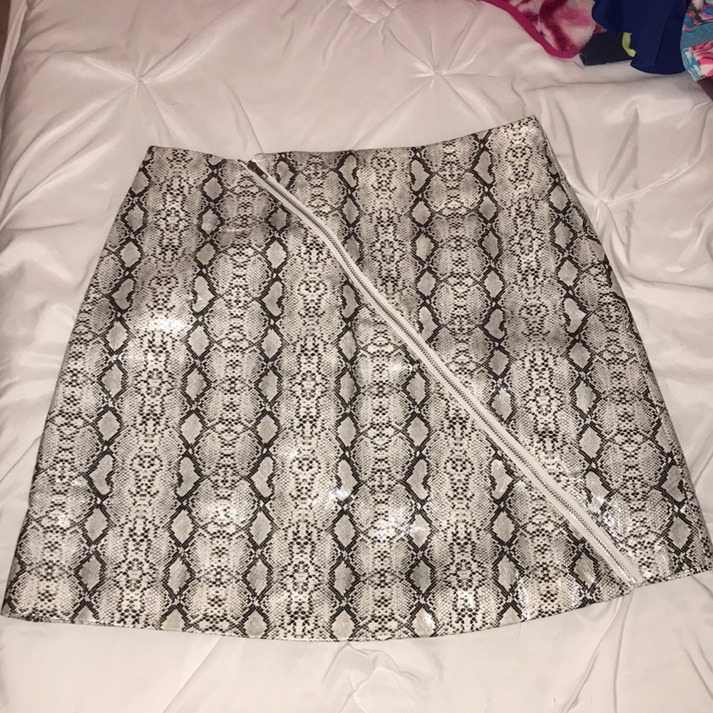 Snake skin skirt